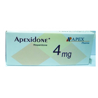Apexidone 4 mg ( Risperidone ) 30 film-coated tablets